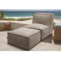 Hocker DOMO COLLECTION "Fiu für Terrasse, Balkon, Garten, Camping - wetterfest", braun, B:75cm H:45cm T:70cm, 100% Olefin, Hocker, Aufblasbarer Outdoor Sitzhocker 75 x 70 cm, klein verstaubar