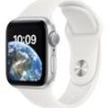 Apple Watch (Series SE 2) 2022 GPS 44 mm - Aluminium Silber - Sportarmband Weiß. Apple .