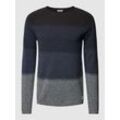 Regular Fit Strickpullover aus reiner Baumwolle