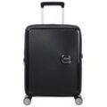 Hartschalen-Trolley AMERICAN TOURISTER "SOUNDBOX 55" Gr. B/H/T: 40 cm x 55 cm x 20 cm 35,5 l, schwarz (bass black) Koffer Reisegepäck Handgepäck-Koffer TSA-Zahlenschloss