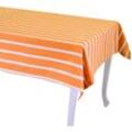 Pop gestreifte orange rechteckige Tischdecke cm140x240