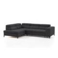 Ecksofa EXXPO - SOFA FASHION "Bocco, hochwertige Verarbeitung, toller Sitzkomfort, bequem, L-Form", grau, B:276cm H:75cm T:203cm, 100% PES, Sofas, wahlweise mit Bettfunktion u. Bettkasten, inkl. Kopfteilverstellung