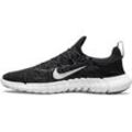 Laufschuh NIKE "FREE RUN 5.0" Gr. 36,5, schwarz-weiß (black, white, dk, smoke, grey) Schuhe