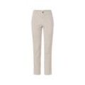 Gestreifte Stretch-Twill-Hose - Creme/Gestreift - Gr.: 36