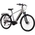 E-Bike SAXONETTE "Premium Sport (Diamant)" E-Bikes Gr. 48 cm, 28 Zoll (71,12 cm), silberfarben Pedelec, Elektrofahrrad für Herren, Trekkingrad