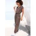 VENICE BEACH Overall taupe Gr. 34 für Damen. Mit Logodruck. Figurumspielend. Nachhaltig.