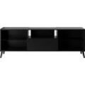 TV-Board FMD "Dark" Sideboards Gr. B/H/T: 153,5cm x 40cm x 31,7cm,, schwarz Breite 153,5 cm