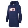 Brooklyn Nets Essential Nike NBA-Fleece-Hoodie für ältere Kinder - Blau