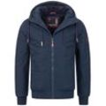 Winterjacke ALESSANDRO SALVARINI "ASWeighty", Herren, Gr. M, blau (navy), Obermaterial: 100% Polyester; Innenmaterial: 100% Polyester; Futter: 100% Polyester, Jacken, mit weichem Teddyfell innen, Topseller