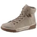 Schnürboots RIEKER Gr. 37, grau (beige) Damen Schuhe Schnürboots mit herausnehmbarer SoftFoam-Einlegesohle