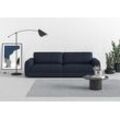 Big-Sofa TRENDMANUFAKTUR "Bourbon, Designsofa", blau (nachtblau), B:264cm H:84cm T:111cm, 100% Polyester, Sofas, mit extra hohem Sitzkomfort, in trendigem Cord Bezug erhältlich