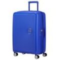 Hartschalen-Trolley AMERICAN TOURISTER "SOUNDBOX 67" Gr. B/H/T: 46,5 cm x 67 cm x 29 cm 71,5 l, blau (cobalt blue) Koffer Reisegepäck mittel groß Reisekoffer TSA-Zahlenschloss