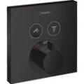 Hansgrohe Thermostat Unterputz ShowerSelect Fertigset 2 Verbraucher mattschwarz, 15763670 15763670