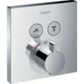 Hansgrohe Thermostat Unterputz ShowerSelect Fertigset 2 Verbraucher chrom, 15763000 15763000