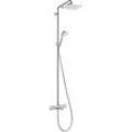 Hansgrohe Showerpipe Croma E 280 1jet chrom mit Wannenthermostat, 27687000 27687000