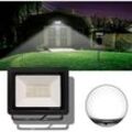 UISEBRT 100W Kaltweiß LED Strahler außen - LED superhell Flutlicht Aluminium Scheinwerfer Wasserdicht IP65 für Garten, Garage, Sportplatz, Hotel