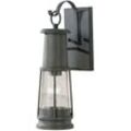 FE-CHELSEAHBR2 Wandleuchte Chelsea Harbor 1xE27 60W Aluminium Sturmwolke, Blasenglas H:41,1cm B:12,1cm IP44 dimmbar - Feiss