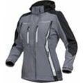 Leibwächter Damen Sommer-Softshell Jacke FLXDS Gr. 52 grau/schwarz