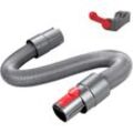 Aiperq - Manguera flexible para aspiradora Dyson V15 V11 V10 V8 V7, juego de accesorios para manguera de extensión Dyson V15 V11 V10 V8 V7 y botón de