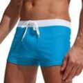 Salted Chicken Mode Männer Atmungsaktive Trunks Hosen Solide Bademode Strand Shorts Slim Wear