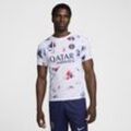 Paris Saint-Germain Academy Pro Away Nike Dri-FIT Pre-Match Kurzarm-Fußballoberteil (Herren) - Weiß