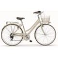 Trekkingrad MBM "New Boulevard" Fahrräder Gr. 46cm, 28 Zoll (71,12cm), beige (creme, beige) für Damen, Kettenschaltung