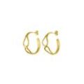 Wave Rush Hoops 14K Gold Plated