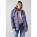 Steppjacke CECIL Gr. L (42), lila (stormy violet) Damen Jacken mit Kapuze