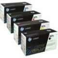 4 HP Toner CE400X-CE403A 507X 507A Multipack BK C M Y 4-farbig