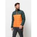 Daunenjacke JACK WOLFSKIN "ATHER DOWN JKT M" Gr. L (52), orange (dragon-fire) Herren Jacken