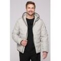 Winterjacke CAMP DAVID Gr. 4XL, grau (light grau), Herren, Material: 100% Polyester, Futter: 100% Polyester, Füllung: 100% Polyester, bestickt, Jacken, mit elastischem Saumabschluss