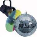 lightmaXX Mirrorball Set 1 / 20cm Motor, Pinspot, Farbwechsler