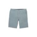 TOM TAILOR Herren Slim Chino Shorts in Melange Optik, grün, Meliert, Gr. 36