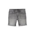 TOM TAILOR DENIM Herren Jeansshorts, grau, Uni, Gr. S