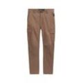 TOM TAILOR DENIM Herren Regular Tapered Cargo, braun, Uni, Gr. XXL