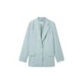 TOM TAILOR Damen Loose Fit Blazer, blau, Uni, Gr. 36