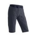 Caprihose MAIER SPORTS "Kluane" Gr. 34, Normalgrößen, blau (dunkelblau) Damen Hosen Shorts, kurze Wanderhose, Outdoorhose mit 2 Taschen, Regular Fit