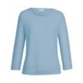 Rundhals-Pullover 3/4-Arm Peter Hahn blau