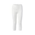 3/4-Leggings mit Spitzenborte - Weiss - Gr.: S