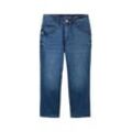 TOM TAILOR Damen Kate Caprijeans, blau, Uni, Gr. 28