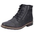 Winterstiefelette RIEKER, Herren, Gr. 41, schwarz, Lederimitat, klassisch, Schuhe, Schnürboots, Winterboots in schmaler Form