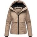 Steppjacke NAVAHOO "Liebesküken XIV" Gr. L (40), grau (taupe) Damen Jacken modische Winterjacke mit Fleece-Innenfutter