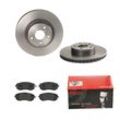 BREMBO Bremsensatz-Vorderachse COATED DISC LINE / STANDARD Bremsensatz, Scheibenbremse vorne rechts links innenbelüftet 276mm für TOYOTA SAAB SUBARU 2