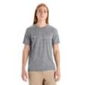 Icebreaker Merino Tech Lite II T-Shirt Cadence Paths - Mann - Gritstone Heather - Größe XXL