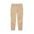 TOM TAILOR Damen Cargo Hose, beige, Uni, Gr. 44/28