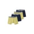 TOM TAILOR Herren Boxershorts im 4er-Set, grün, Uni, Gr. 4