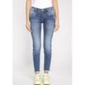 Relax-fit-Jeans GANG "94GERDA", Damen, Gr. 31 (40), N-Gr, blau (blau jeans washed), Denim/Jeans, Obermaterial: 98% Baumwolle, 2% Elasthan, casual, relaxed fit, Jeans