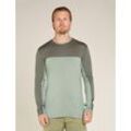 Icebreaker Merinomix 125 Cool-Lite™ Sphere Langarmshirt Colour Block - Mann - Moss/galaxy - Größe XL