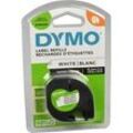 Dymo Letratag-Originalband 91200 (S0721510) schwarz auf weiß 12mm x 4m