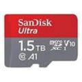 SanDisk Ultra - Flash-Speicherkarte (microSDXC-an-SD-Adapter inbegriffen) - 1.5 TB - A1 / UHS Class 1 / Class10 - microSDXC UHS-I